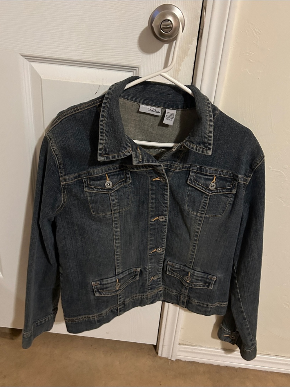 Chico's Dark Blue Denim Jacket